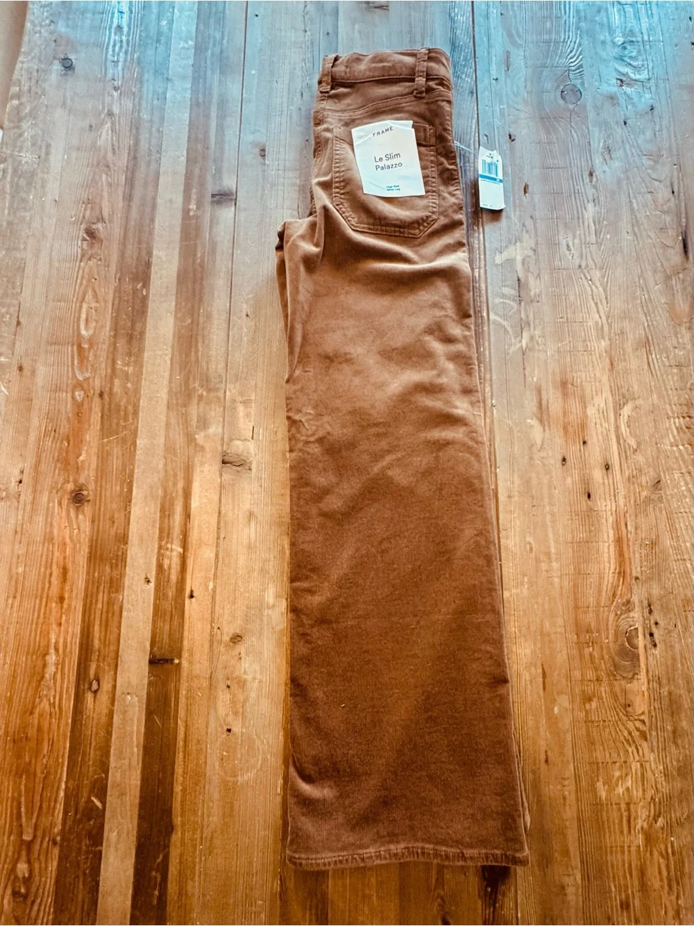 Frame Denim Women’s Wide Leg Pants in Brown Corduroy